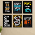 6 PC Wall Decor Cardboard Phototiles With Double Sided Back Sticking And Positive Quotes(5*7size)